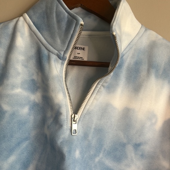 Ardene Tie-Dye Relaxed Mock Neck Fleece S - Picture 3 of 10